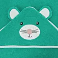 Ręcznik kąpielowy dziecięcy 100x100 cm bawełniany kolor miętowy 350g/m2 z kapturem BABY 71 Eurofirany