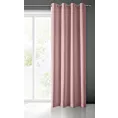 Zasłona różowa z tkaniny zamszowej 140x250 przelotka ADA Eurofirany