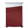 Narzuta bordowa 220x240 cm z patchworkowym motywem wytłaczanym techniką hot press BONI 5 DESIGN 91 Eurofirany