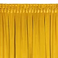 Zasłona musztardowa z welwetu zdobiona falbanami 140x270 cm taśma CHARLOTTE Eurofirany