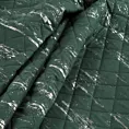 Narzuta ciemnozielono, srebrna 200x220 cm zdobiona przecieranym wzorem i pikowana metodą hot press BLINK 1 DESIGN 91 Eurofirany