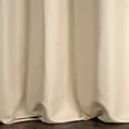 Zasłona szyta na flexach LUXOR beżowa z eleganckiej lśniącej tkaniny o drobnym splocie
