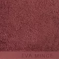 Ręcznik kąpielowy 50x90 cm bawełniany kolor ceglasty z haftowanym logiem Eva Minge 550 g/m2 VENUS Eurofirany