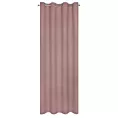 Zasłona pudrowy róż zaciemniająca o strukturze drobnej krateczki 140x250 przelotka AMARO Eurofirany