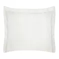 Poszewka na poduszkę 70x80 cm bawełniana z satynowym połyskiem i ozdobną kantą kremowa NOVA COLOUR Eurofirany