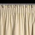 Zasłona jasnobeżowo, złota zdobiona błyszczącym przecieranym wzorem z welwetu 140x270 cm taśma RENIA Eurofirany