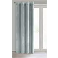 Zasłona szara z połyskiem, welwetowa 140x250 cm przelotka SAMANTA Eurofirany