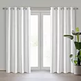 Zasłona biała z tkaniny typu dimout 140x250 cm przelotka NERISA Eurofirany