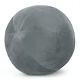 Poduszka dekoracyjna w formie kuli średnica 24 cm welwetowa srebrna GAJA Eurofirany