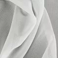 Firana biała z tkaniny szyfonowej zdobiona delikatnymi prążkami 135x250 cm przelotka ROSSI Eurofirany