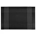 Podkładka na stół czarno, złota 30x45 cm KARA zdobiona w subtelna kratkę Eurofirany