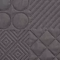 Narzuta grafitowa 220x240 cm z patchworkowym motywem wytłaczanym techniką hot press BONI 5 DESIGN 91 Eurofirany
