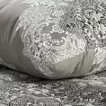 Pościel 160X200 cm bawełniana kolor jasnoszary, grafitowy z eleganckim wzorem DIVA 18 Eurofirany