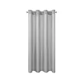 Zasłona srebrna z matowej gładkiej tkaniny 140x175 cm przelotka RITA Eurofirany