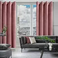 Zasłona ciemnoróżowa z tkaniny welwetowej 140x250 cm przelotka ROSA Design 91 Eurofirany