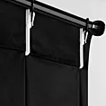 Zasłona czarna z welwetowej tkaniny 80x270 cm system flex - MELANIE Eurofirany