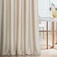 Zasłona szyta na taśmie fala CANDY beżowa z tkaniny z strukturalnym spolotem