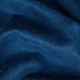 Zasłona szyta na taśmie 5 cm granatowa z miękkiej tkaniny o welurowej strukturze