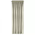 Zasłona beżowa z tkaniny welwetowej 140x270 cm taśma ROSA Design 91 Eurofirany