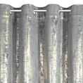 Zasłona srebrno, złota zdobiona błyszczącym przecieranym wzorem z welwetu 140x250 cm przelotka RENIA Eurofirany