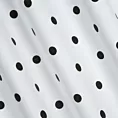 Tkanina zasłonowa z nadrukiem w groszki, miękka w dotyku Eurofirany
