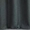 Zasłona szyta na flexach GEONOA grafitowa z miękkiej tkaniny o naturalnym charakterze z widocznym ozdobnym splotem