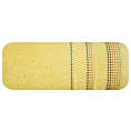 Ręcznik kąpielowy 50x90 cm bawełniany kolor żółty z ozdobnym stębnowaniem 500 g/m2 POLA Eurofirany