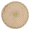 Podkładka na stół naturalna z juty średnica 38 cm GWEN w stylu boho Eurofirany