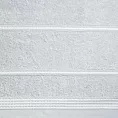 Ręcznik do rąk 30x50 cm bawełniany kolor srebrny ze stębnowaną bordiurą 500 g/m2 MIRA Eurofirany