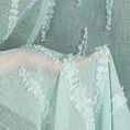 Firana miętowa zdobiona aplikacją 140x250 cm przelotka ALENI Eurofirany