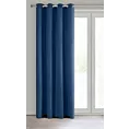 Zasłona ciemnoniebieska z matowej gładkiej tkaniny 140x250 cm przelotka RITA Eurofirany