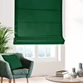 Roleta rzymska ciemnozielona z miękkiej tkaniny welwetowej