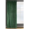 Zasłona ciemnozielona z tkaniny welwetowej 140x270 cm taśma ROSA Design 91 Eurofirany