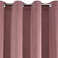 Zasłona ciemnoróżowa z welwetu zdobiona trzema subtelnymi falbanami 140x250 cm przelotka MEGI Eurofirany