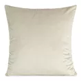 Poszewka na poduszkę 45x45 cm welwetowa o delikatnym połysku gładka jasnobeżowa GAJA 1 Eurofirany