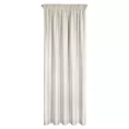 Zasłona jasnobeżowa w stylu eko 140x270 taśma ERIS Eurofirany