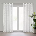 Firana biała z siateczki niewymagająca prasowania 140x250 cm przelotka MONI Eurofirany