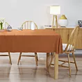 Obrus szyty DORA - HIT rudy z miękkiej tkaniny o welurowej strukturze