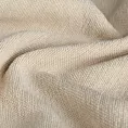 Zasłona szyta na taśmie fala ciemnokremowa z miękkiej matowej tkaniny szenilowej o naturalnym splocie