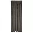 Zasłona grafitowa z ekskluzywnego matowego welwetu 140x270 cm taśma VILLA Eurofirany