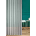 Tkanina firanowa z efektem deszczyku z pionowymi prążkami, wykończona obciążnikiem Eurofirany