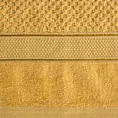 Ręcznik kąpielowy 70x140 cm bawełniany kolor musztardowy z welwetową bordiurą 500 g/m2 JESSI Eurofirany