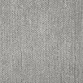 Roleta rzymska popielata z miękkiej matowej tkaniny szenilowej o naturalnym splocie