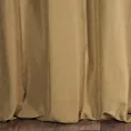 Zasłona szyta na flexach DORA - HIT ciemnobeżowa z miękkiej tkaniny o welurowej strukturze