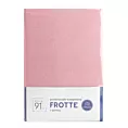 Prześcieradło frotte z gumką 160x200 cm z bawełny kolor pudrowy róż 170 g/m2 Design 91 Eurofirany
