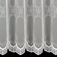 Tkanina firanowa matowa mikrosiateczka zdobiona delikatnym,haftem Eurofirany