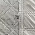 Narzuta welwetowa srebrna 220x240 cm pikowana metodą hot press z błyszczącym nadrukiem Design 91 Eurofirany