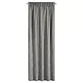 Zasłona szara z szenilowej tkaniny 140x270cm taśma - VANI Eurofirany