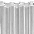 Firana biała z tkaniny w prążki przeplatane błyszczącą nicią 300x250 cm przelotka NOELIA Eurofirany