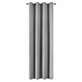 Zasłona srebrna z tkaniny typu dimout 140x250 cm przelotka NERISA Eurofirany